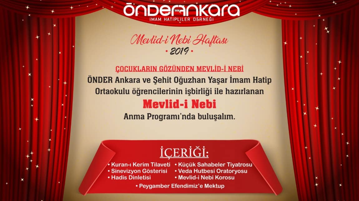 Mevlidi Nebi programı Önder Ankara şubesi 